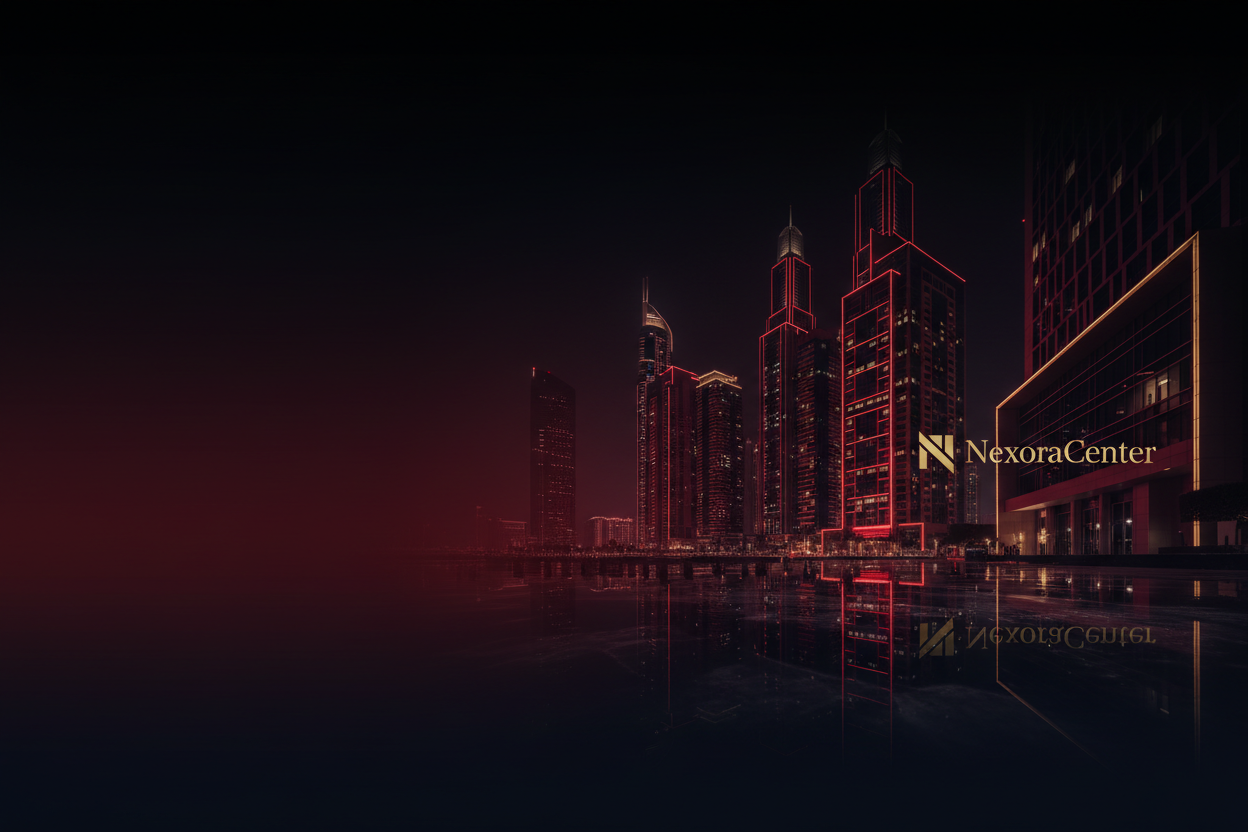 NexoraCenter Dark Luxury Hero Banner